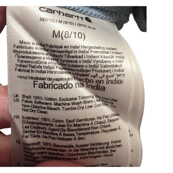 Carhartt Women’s MEDIUM (8-10) Loose Fit Cotton Flannel Shirt EUC - Picture 7 of 7